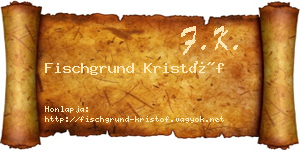 Fischgrund Kristóf névjegykártya